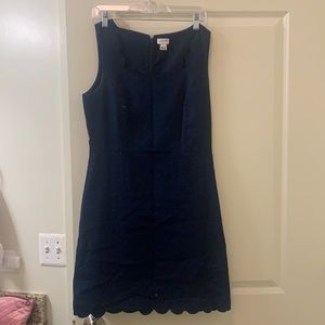 Navy blue professional work dress
